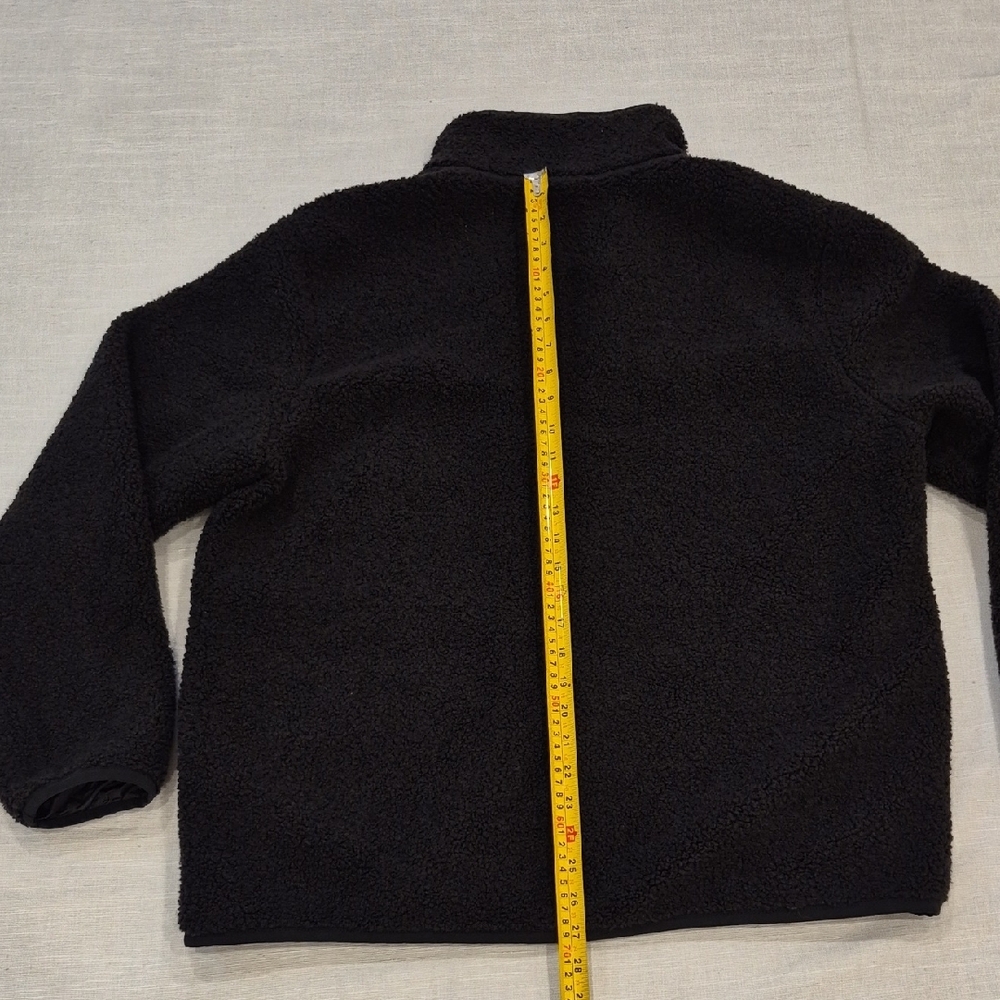 Theory Jacket, Men's  Black Glacial Sherpa fleece, Full Zip Bomber, XL - Picture 6 of 7